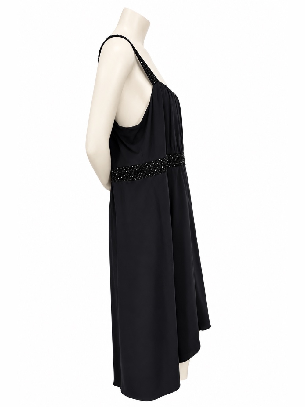 Lane Bryant NWT Black Beaded High Low Dress Size 22 - Picture 3 of 11